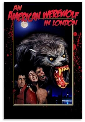 keev Leinwandposter An American Werewolf in London, Wandkunst, dekoratives Gemälde, Poster, 30 x 45 cm, ungerahmter Stil