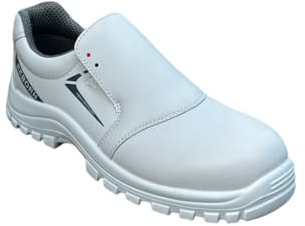 Sterne Green Zapato de Trabajo para Hombre y Mujer - Zapatos de seguridad transpirables y sin metal para la industria alimentaria y de bebidas S2 SRC, blanco, 37 EU