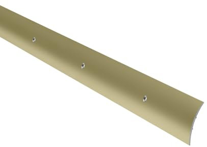 Übergangsprofil SAHARA zum Verschrauben, Länge 1m, Breite 40 mm, Made in Germany, Übergangsschiene Aluminium eloxiert, Übergangsleiste (sahara, B: 40mm H: 4,6mm zum Schrauben)