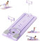 Foldable Pilates Reformer Board with Ab Roller, Ab Exercise Machine, Multi-Functional Pilates Board for Home Workouts, Full Body Pilates Core Trainer, Abdominal Board (Purple)