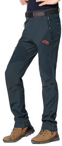 CXKOLD Pantaloni Sci Uomo Pantaloni Tecnici Uomo Pantalone Tuta Pantaloncini Taglie Forti Salopette Jeans Pantaloncini Corti con Tasche Zip Jeans Slim Fit Strappati