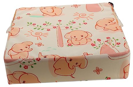 COLLBATH À Manger Chaise Booster À Manger Chaise Booster Enfant Rehausseur Chaise Augmenter Voyage Chaise Haute À Manger Chaises Enfants Augmenter Pad Rose Imperméable Polyester Matériel