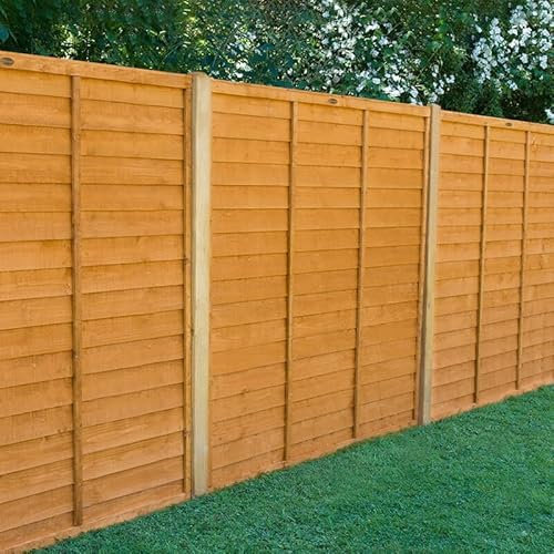 Forest Garden 6' x 5', Straight Cut Overlap Fence Panel (1.83m x 1.52m) (6x5)