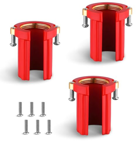 Lot de 3 robinets de fixation, fixation du robinet de lavabo, fixation des écrous de robinet, 32 mm, kit d'écrous de fixation, installation facile pour la cuisine et la salle de bain
