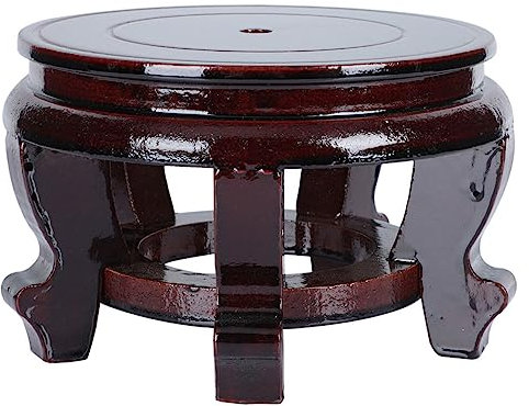 Toyvian support de base en bois support de pot à fleurs étagère des stands pot de fleurs avec support bobard décoration plantes escabeau support de vases support en bois unique