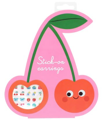 Rex London Stick on earrings (40 pairs) - Cherry