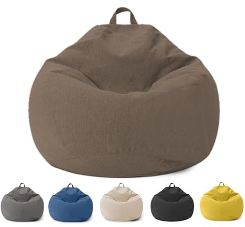 Sacco Seduto per Bambini e Adulti, Coprimaterasso Sacco Seduto Senza Riempimento, con Cerniera, per Adulti e Bambini, 100 x 120 cm Poltrona Sacco per Camera da Letto, Ufficio, Soggiorno, Terrazza