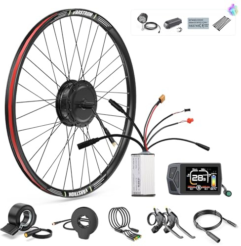 BAFANG 48V 500W Vorderrad G020 E-Bike Umbausatz 20 Zoll Nabenmotor Vorderradfelge-Brushless Frontmotor Electric Bike Conversion Kit mit EKD01 Support APP Display für City und Mountainbikes