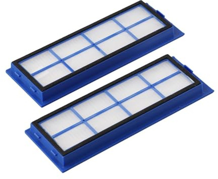 EasyByMall Feinfilter Ersatz für MEDION X40 SW (MD 20040) Saugroboter - Waschbarer, wiederverwendbarer, hocheffizienter Abluftfilter (2er-Pack)