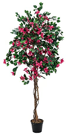 EUROPALMS Bougainvillea, Kunstpflanze, rot, 150cm