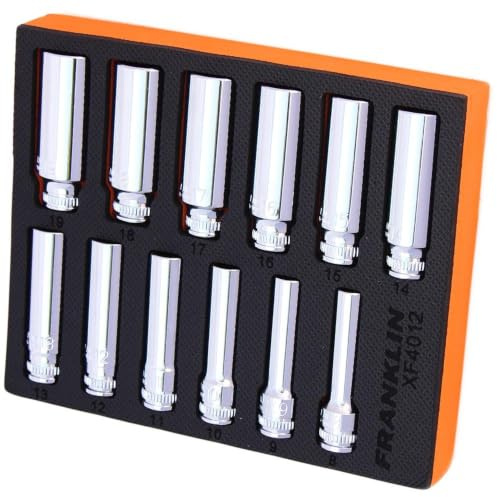 12PCE METRIC DEEP SOCKET SET 3/8