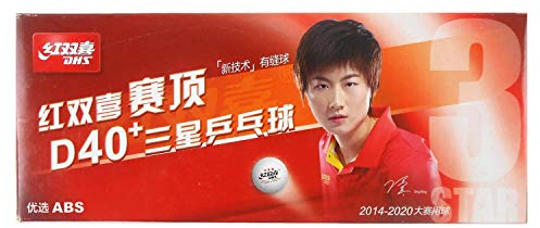 DHS *** Dual 40+ DELL Free ITTF Pack 10 Stück, Weiß