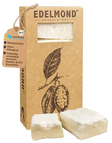 Edelmond Bio Kakaobutter- & Sheabutter-Mix 200 g seidig, zum Backen & für DIY
