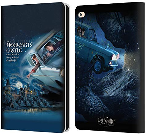 Head Case Designs Officially Licensed Harry Potter Flying Car Poster Chamber Of Secrets III Leather Wallet Case Compatible With Apple iPad Air 2 (2014)