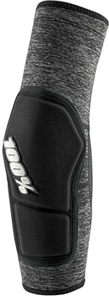 100% PROTECCIONES RIDECAMP Elbow Guards Heather Grey/Black-L Ellbogen, Erwachsene, Unisex, Schwarz, Standard
