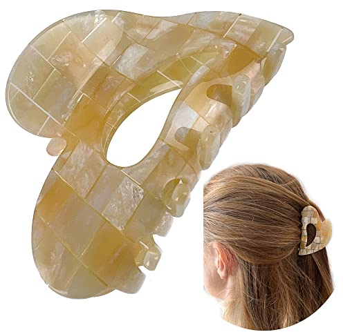 Große Haarklammer 11 cm Herz/Haarspangen Damen Groß Hochwertig/Haar Klemmen Spangen Grosse/Haarspange Groß/Haar Accessoire/Claw Clip Haarschmuck Damen/Haarklammern für Dickes Haar