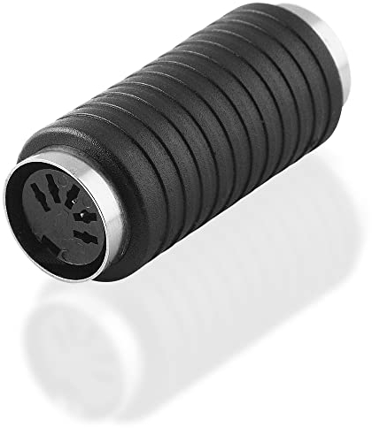 BestPlug Audio Stereo Adapter Verbindungsstück, 5pol DIN MIDI Buchse Kupplung weiblich auf 5Pol DIN MIDI Buchse Kupplung weiblich, Schwarz