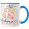 Trendation - Stricken Tasse Geschenk Häckeln Echte Hexen Haben 2 Zauberstäbe Geschenk Oma (Blau)