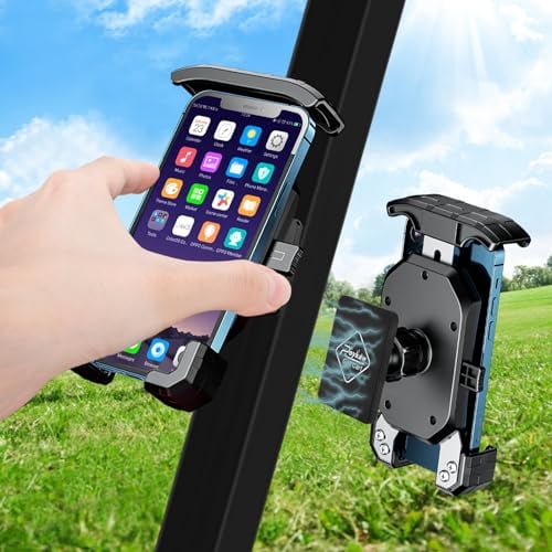 Roykaw Golf Cart Magnetic Phone Holder Mount Ultra-Strong Magnet,Compatible with EZGO/Club Car/Yamaha Square Tube Golf Cart, Compatible with iPhone/Galaxy/Google Pixel,One-Hand Operation