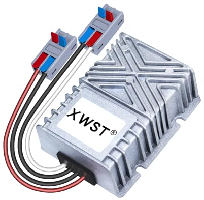 XWST Converter Boost da DC 12V a 48V 8A 384W Convertitore di Tensione con Connettore Rapido, Step up Regolatore Trasformatore Modulo di Alimentazione Convertitore
