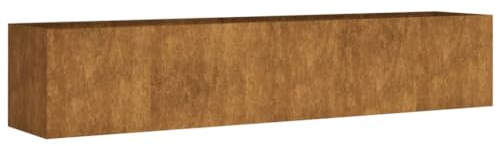 Willood Hochbeet 200x40x40 cm Cortenstahl, Hochbeete aus Stahl für den Anbau von Pflanzen, Gemüse und Kräutern