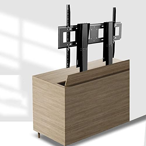 THEGA Elevador para TV - Soporte De Ascensor Motorizado, Soporte De TV Motorizado Vertical con Control Remoto, Carrera De Elevación De Motor Dual 150 Cm, para Televisores De 55 A 120 hasta 130 Kg