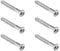 LT Easiyl 6pcs Tremolo Bridge Screws PRS Style Electric Guitar Bridge Mounting Screws Alloy Steel Screws for Electric Guitar Neck Plate Back Covers, Silver