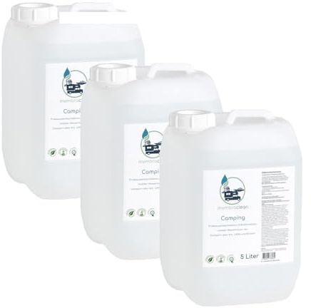 3x 5 Liter membraclean Trinkwasseraufbereitung Camping & Wohnmobile - Die effektive Lösung für sicheres Trinkwasser unterwegs! - Reinigung, Biofilmabbau, Trinkwasseraufbereitung und Konservierung