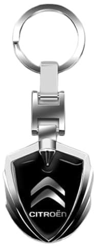 ESZXCIKE Porte Clés de Voiture, pour Citroen DS 3 Porte Clef Voiture Porte-clés pour Hommes et Femmes, Accessoires de Voiture,A-S
