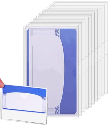 Clear Social Security Card Protective Cover - Waterproof Protective Cover For Health Insurance Pass,Thin Driver's License Protection Friends Students Colleagues
