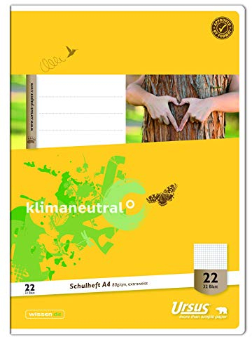 Ursus Basic 040432022 Chlorfrei - Hefte 20 Blatt A4 32 Blatt Lin22