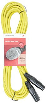 Premium XLR Male - XLR Female Cable | Microphone Cable | Yellow - 6.0M
