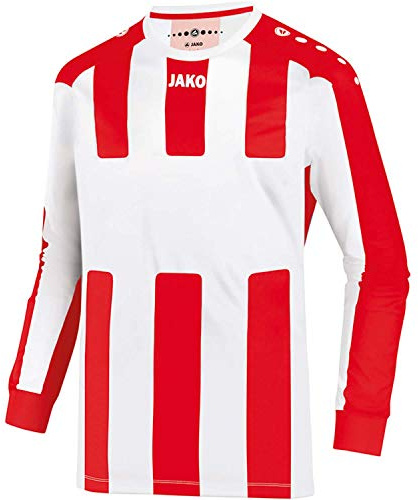 JAKO Kinder Fußballtrikots LA Trikot Milan, Rot/Schwarz, 116, 4343