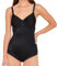 SUSA Body mit Bügel Catania, Body Shapewear Damen aus atmungsaktivem Spacer Material, Softer Bodysuit mit Shaping Effekt, Formt Taille, Bauch & Po, Schwarz (Schwarz 004)
