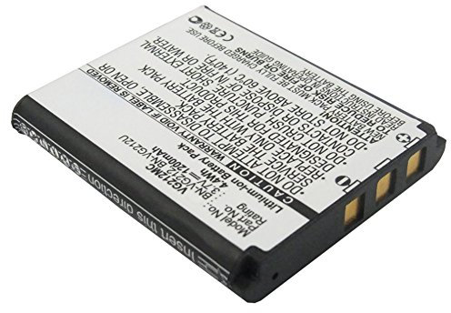 subtel, Batterie pour Caméra, Compatible avec Casio Exilim EX-ZR10, EX-Z200, EX-ZR20, EX-Z2000 (3.7V, 1200mAh)