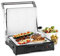 Klarstein Burgermeister 3-in-1 Asador de Contacto - Sandwichera, Grill, Paninimaker, Grofera, 2000 W, Asar, tostar y rostizar, hasta 240°C, Antiadherente, Acero Inoxidable