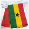 AZ FLAG - Fahnenkette Ghana 6 Meter Mit 20 Flaggen - 21x14 cm - Republik Ghana Girlande Flaggenkette 14 x 21 cm
