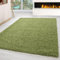 Carpettex Shaggy-Teppich, Hochflor, Wohnzimmer, Florhöhe 3 cm, einfarbig, Grün, 300 x 400 cm