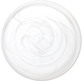 H&H 6 piatti in vetro alabastro bianco frutta 21