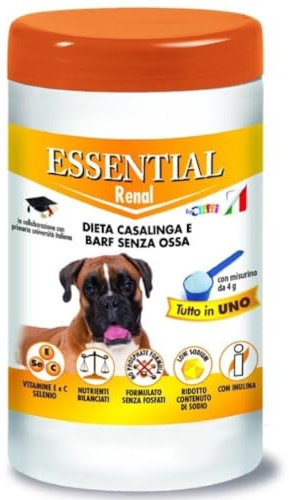 Essential Renal – Dieta Casalinga und Barf ohne Knochen für erwachsene Hunde – 650 g