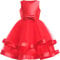 Sunny Fashion Robe Fille sans Manches Rouge Robe de Bal Princesse Mariage Partie Robe Ceremonie Fille 12 Ans