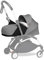 BABYZEN YOYO 0+ Neugeborenen Set, Grey - Inklusive Matratze, Verdeck, Kopfstütze und Fußabdeckung - YOYO2 Kinderwagengestell erforderlich (separat erhältlich)