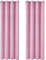 Deconovo Blickdicht Gardinen mit Ösen für Schlafzimmer Thermogardinen Vorhang Blickdicht, 114x132cm(HöhexBreite), Rosa, 2er Set