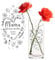 Casa Vivente Runde Blumenvase mit Gravur für Mama, Wir haben Dich lieb, Personalisiert mit Namen, Glasvase für Schnittblumen, Deko-Vase zum Muttertag