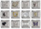 Lot de 12 breloques de style italien 9 mm