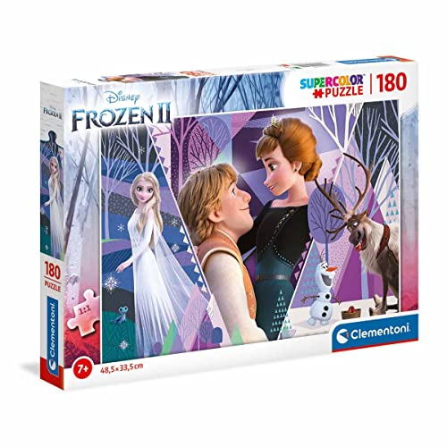 Clementoni 29309, Frozen 2 Supercolor Puzzle for Children - 180 Pieces, Ages 7 years Plus, Multicoloured