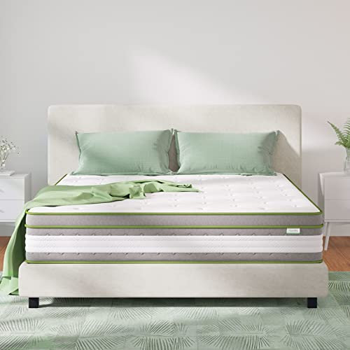 Novilla Tonnentaschenfederkernmatratze 120x200 Matratze Höhe 27cm Härtegrad H3 Öko Tex Zertifiziert Rollmatratze mit Gel Memory Schaum Mittelfest Punktelastizität