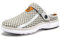 Zuecos Mujer Hombre Zapatillas de Playa Zapatos de Jardin Respirable Sandalias Verano de Malla Ligeros Clogs, Gris Claro, 39 EU