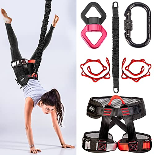 Corde élastique de Yoga DASKING, Ensemble de Bandes élastiques à résistance Lourde, Ceinture Extensible de Yoga à l'air avec Ceinture de résistance (Classe DE Poids 4 : 80 KG)