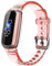 NotoCity Armband für Fitbit Luxe Uhr, TPU Transparent Armband Kompatibel mit Fitbit Luxe Fitnesstracker, Rot